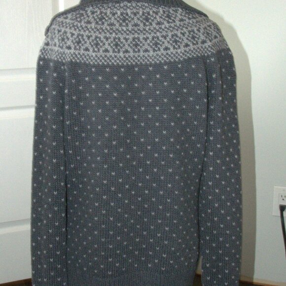 Talbots Women's Sweater is a fair Isle Full Zip Cardigan Sweater size large - Picture 2 of 7